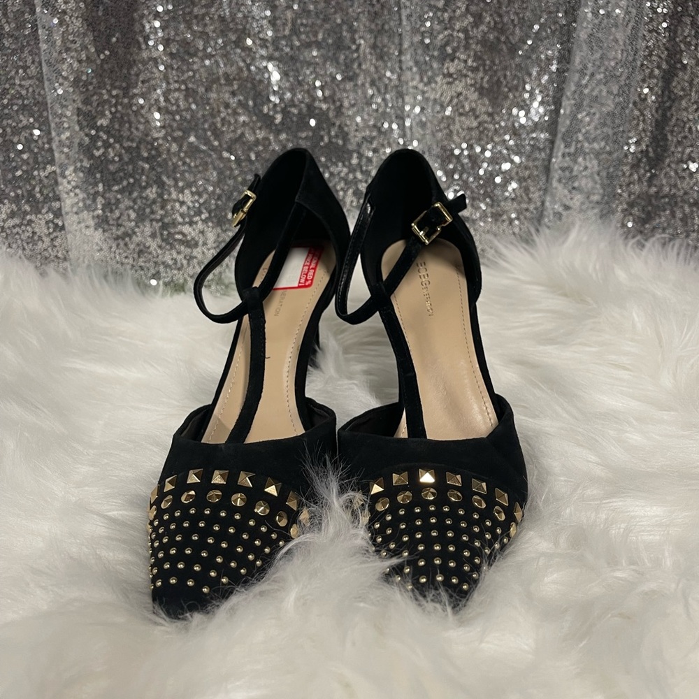 Women black dress heel size 10 good condition